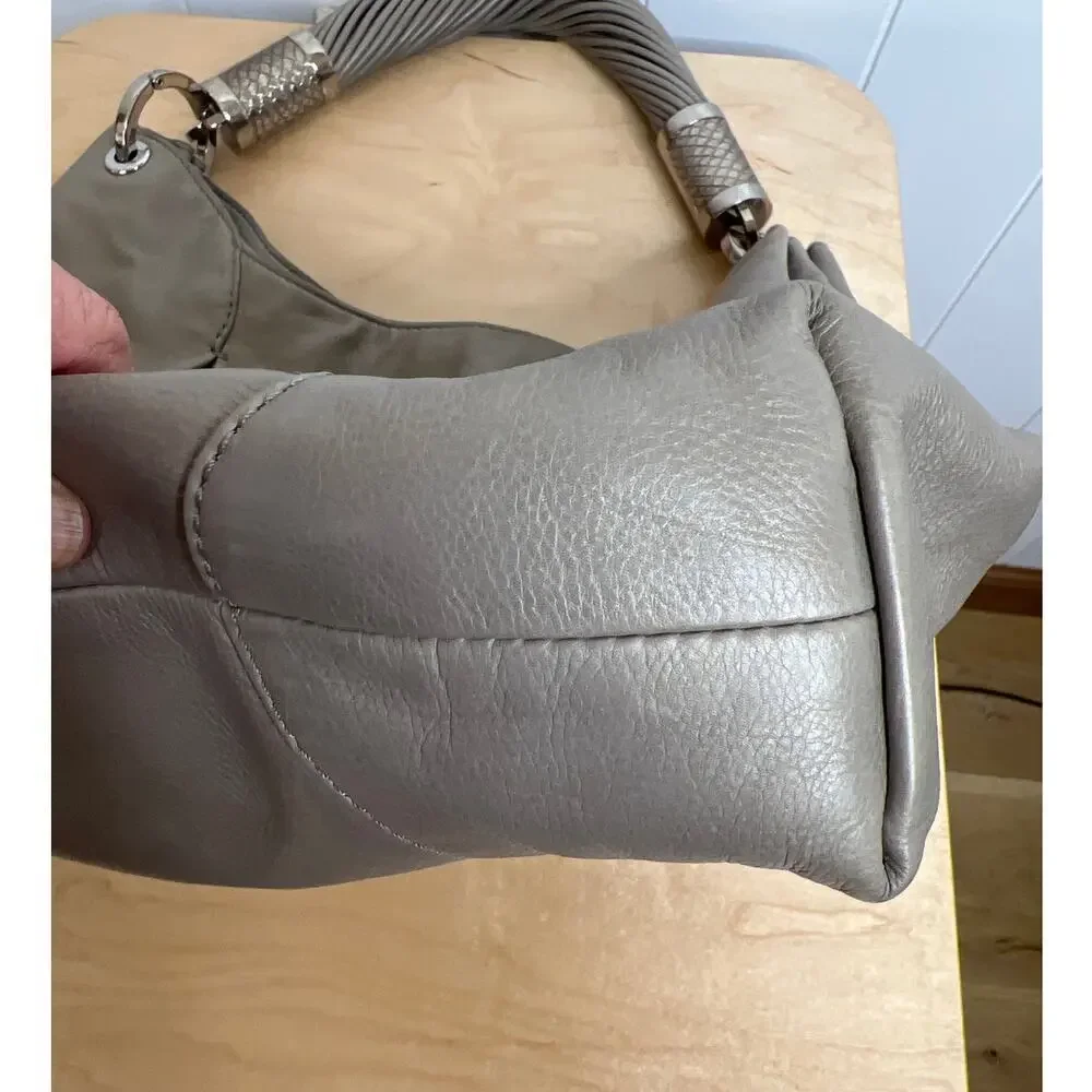 MICHAEL‎ KORS COLLECTION Tonne Taupe/Tan Calfskin/Snakeskin Hobo Bag